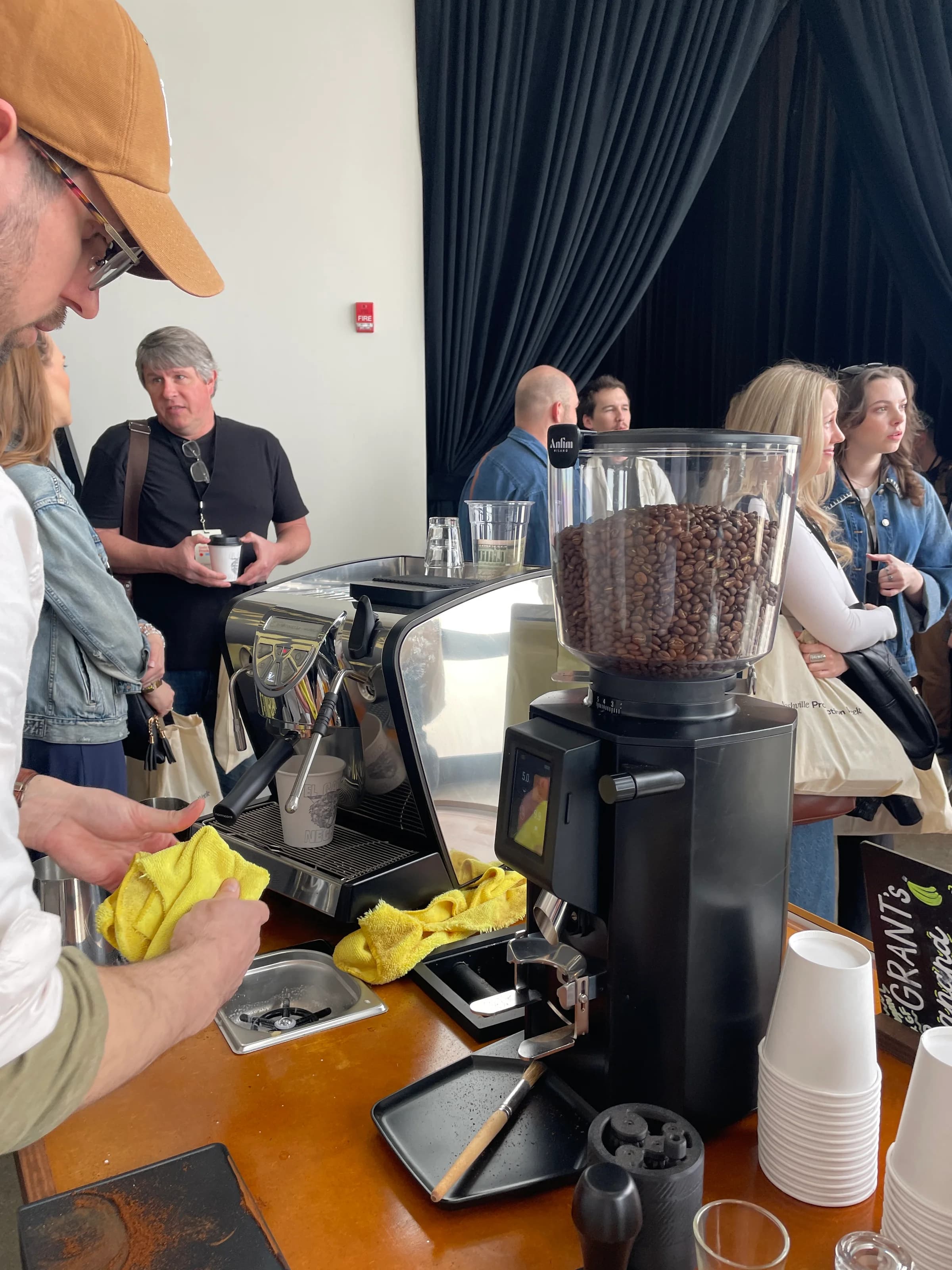 Phil Bartko working the El Gato Negro cart at Nashville Production Week